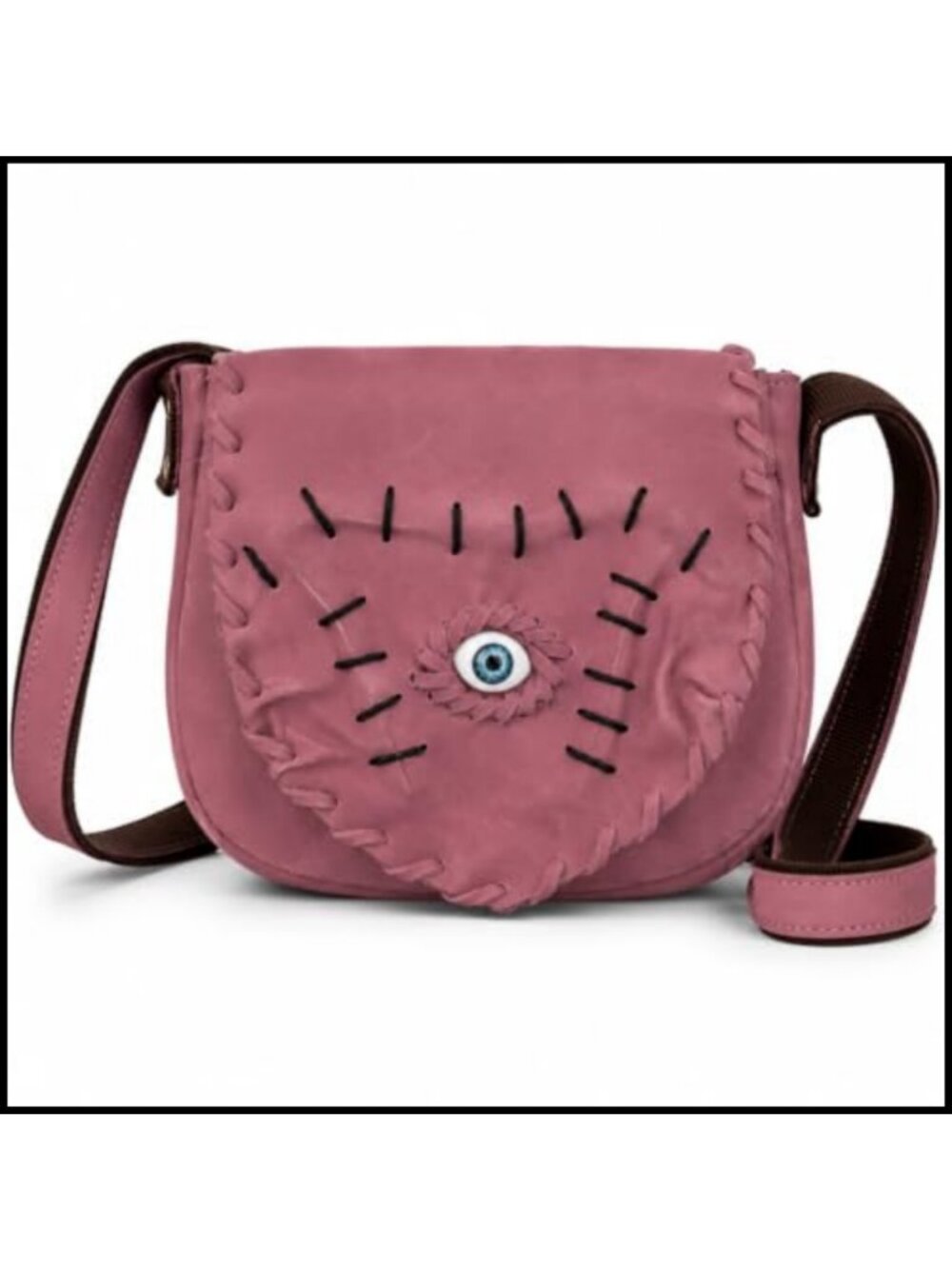 Handmade Genuine Leather Evil Eye Sling Bag Crossbody Purse Boho